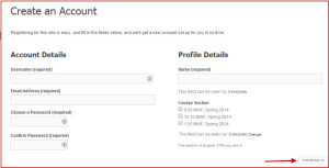 Create an Account on Help for Hokies site